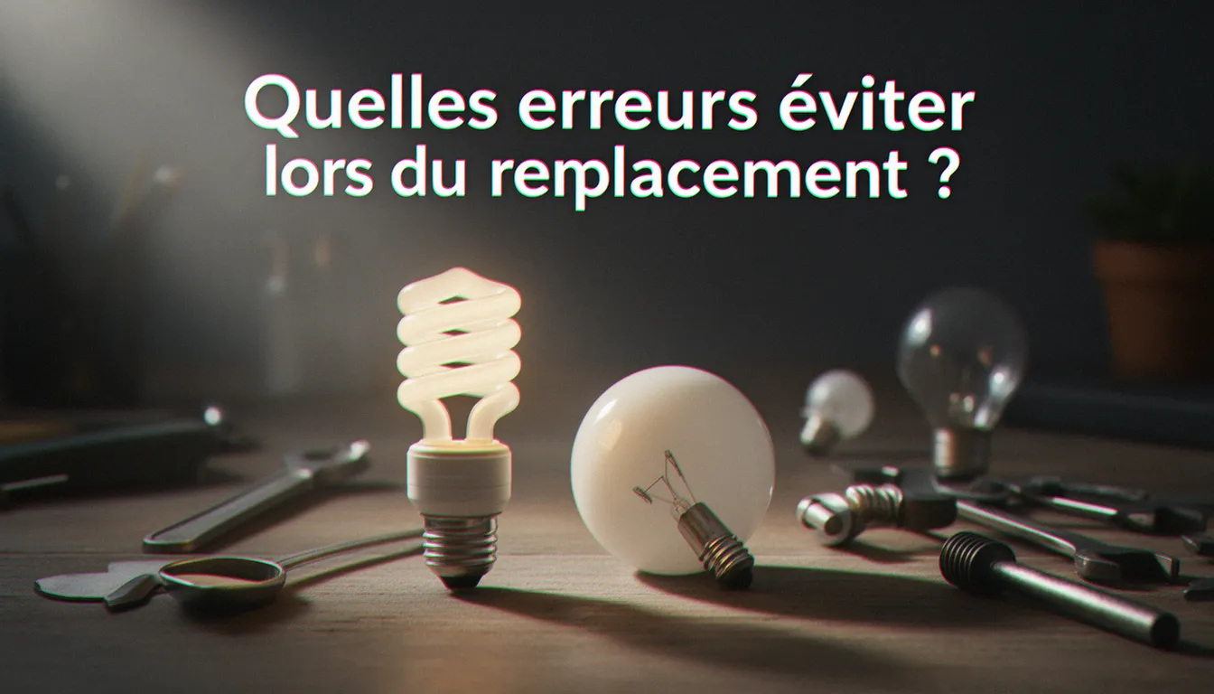Quelles erreurs éviter lors du remplacement ? — ampoule basse consommation