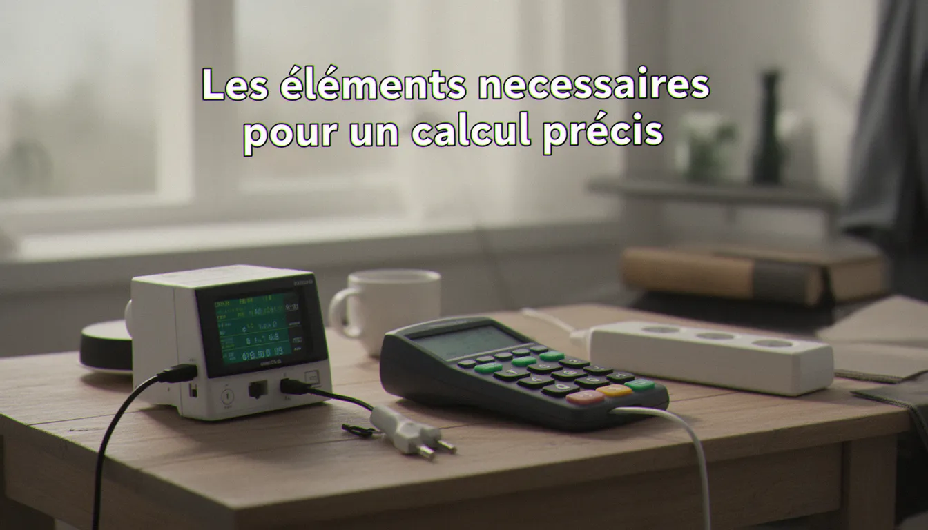 Les éléments nécessaires pour un calcul précis — calcul consommation electrique