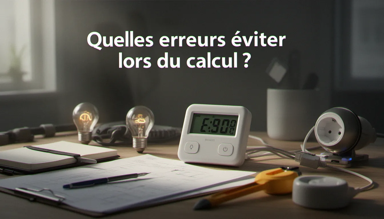 Quelles erreurs éviter lors du calcul ? — calcul consommation electrique