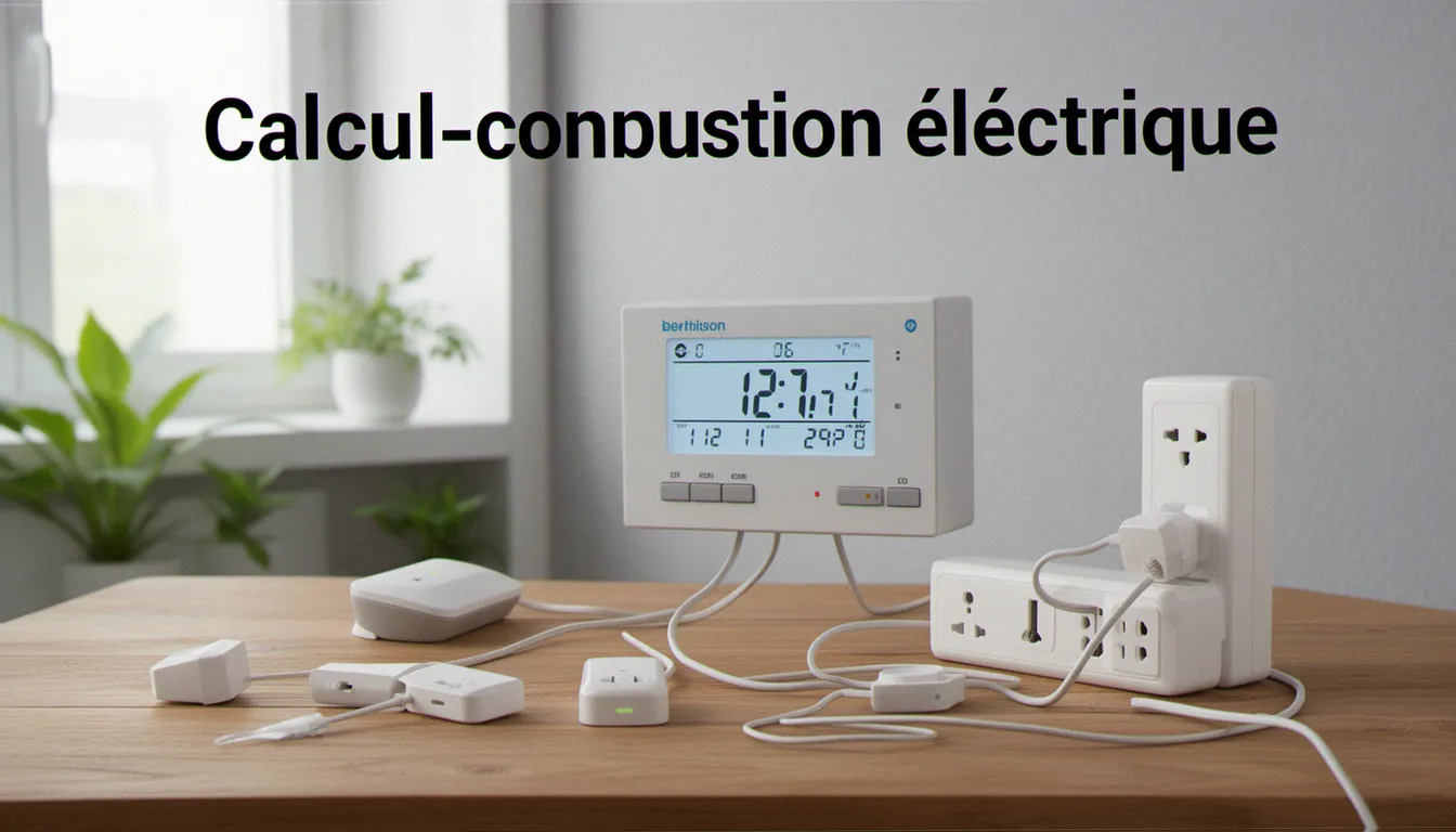 Illustration de calcul consommation electrique