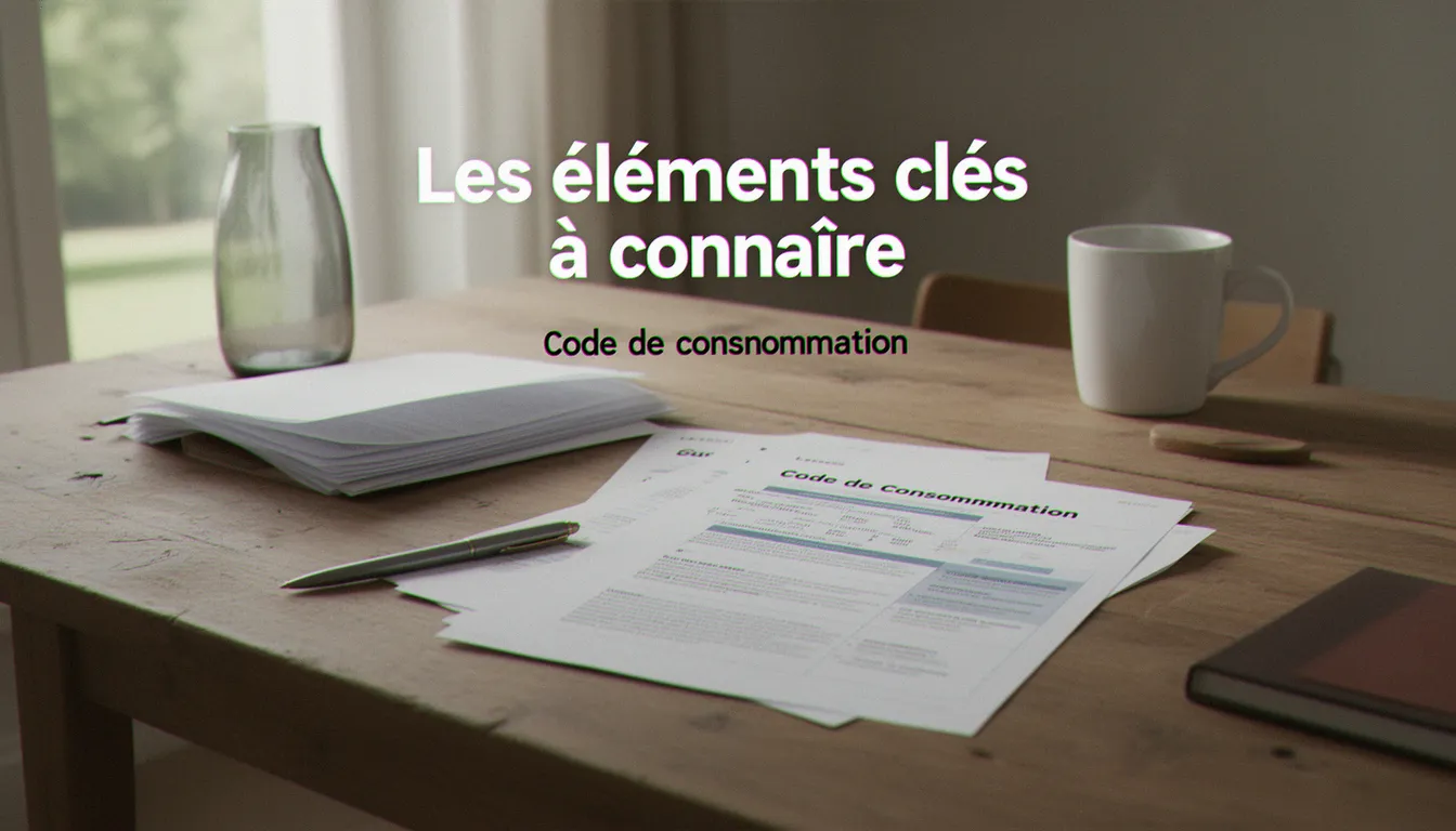Les éléments clés à connaître — code de consommation